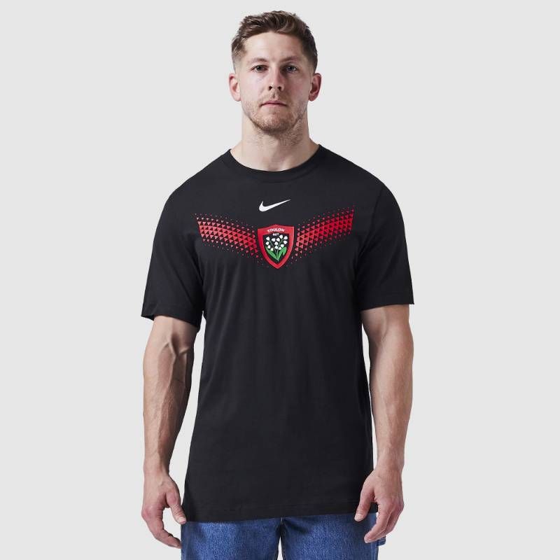 【送料無料・匿名配送】Nike ラグビー ウェア RCトゥーロン 25/26 グラフィック Tシャツ ブラック/レッド 黒 赤 新品