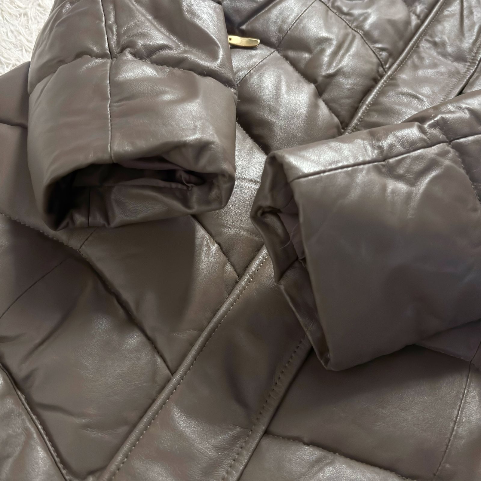 美品 DAMA collection ダーマコレクション ダウンコート 高級ブルー