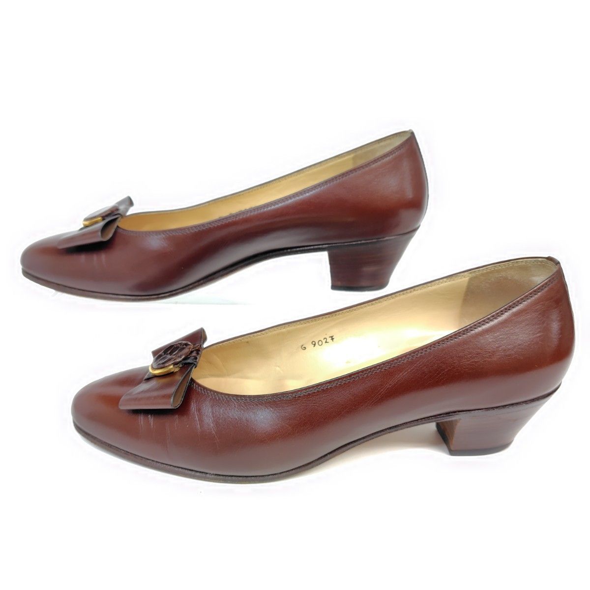 TANINO CRISCI タニノクリスチー パンプス 35.5B リボン 2way レザー