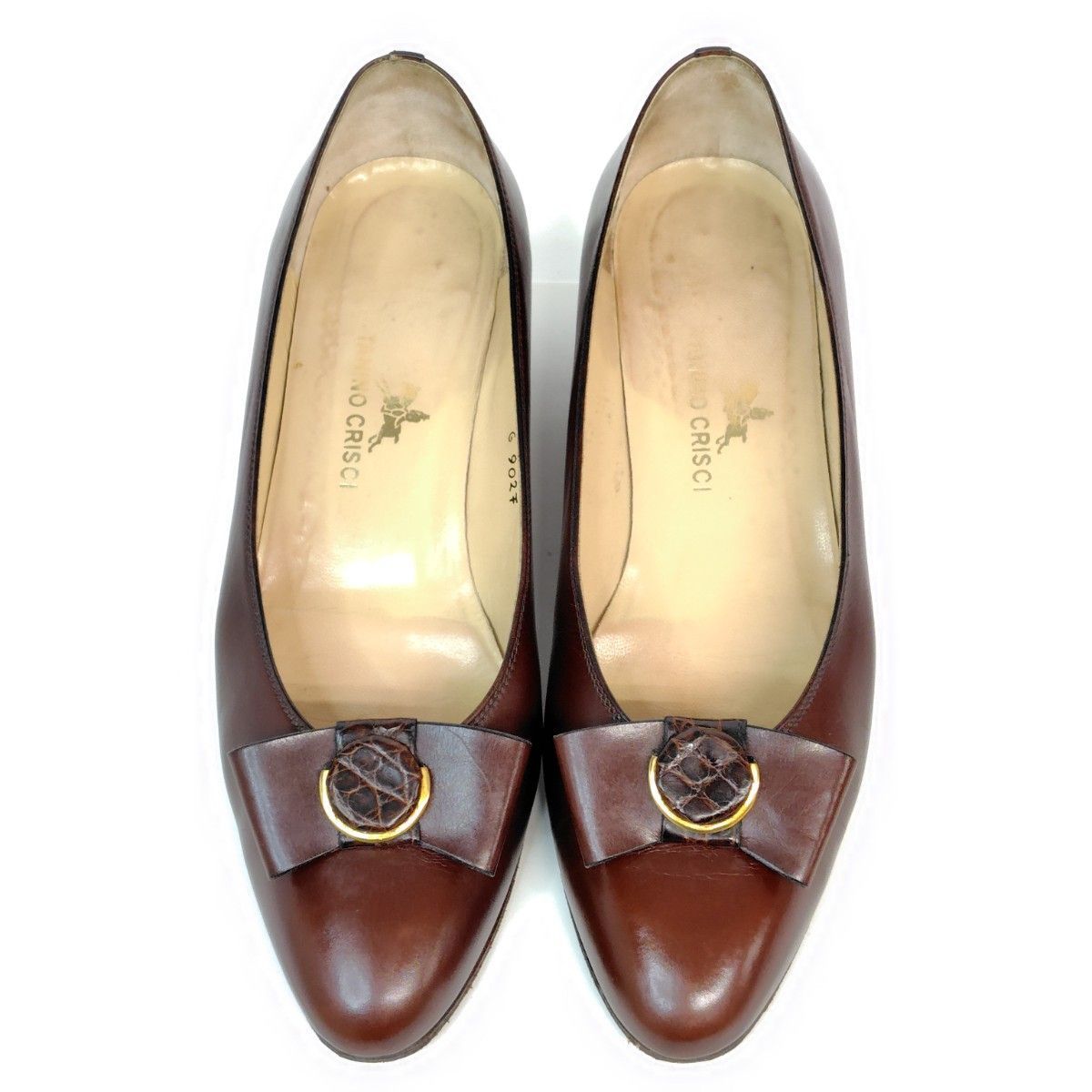 TANINO CRISCI タニノクリスチー パンプス 35.5B リボン 2way レザー