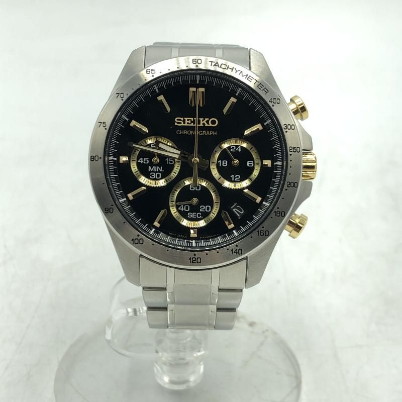 中古】SEIKO スピリット・クロノグラフ 8T63-00D0 シルバー・ゴールド