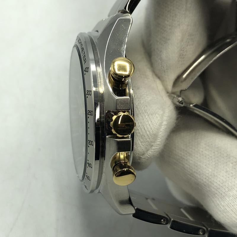 中古】SEIKO スピリット・クロノグラフ 8T63-00D0 シルバー・ゴールド