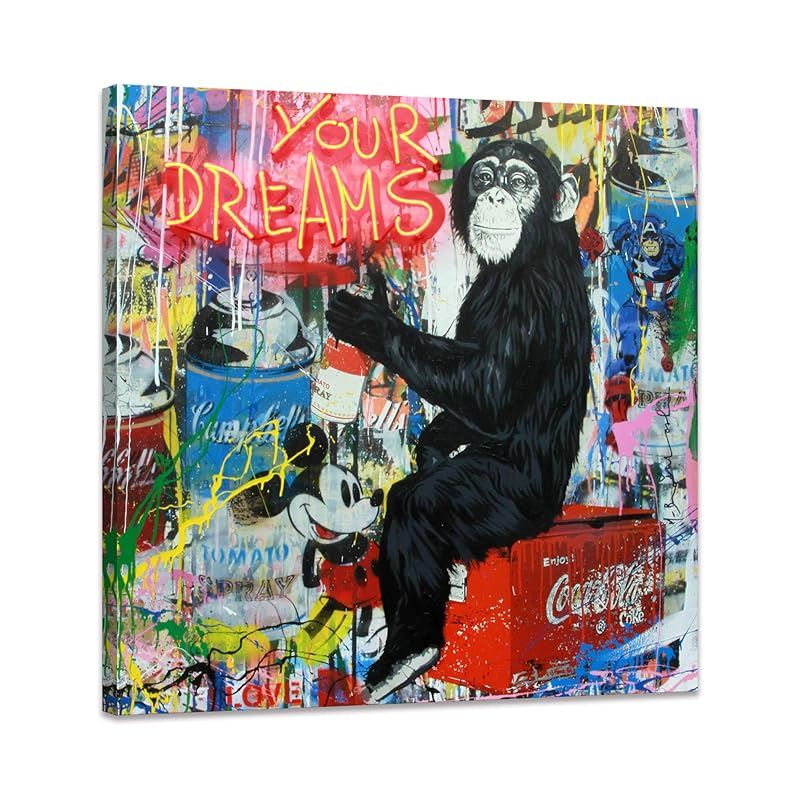 バンクシー ゴリラアート B2パネルアルミフレーム バンクシー ゴリラ