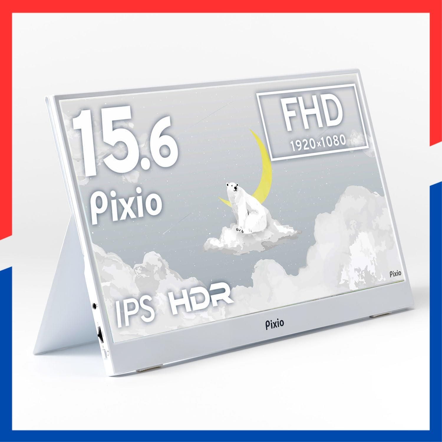 人気商品】白 ホワイト モバイルモニター PX160 Wave White 15.6インチ