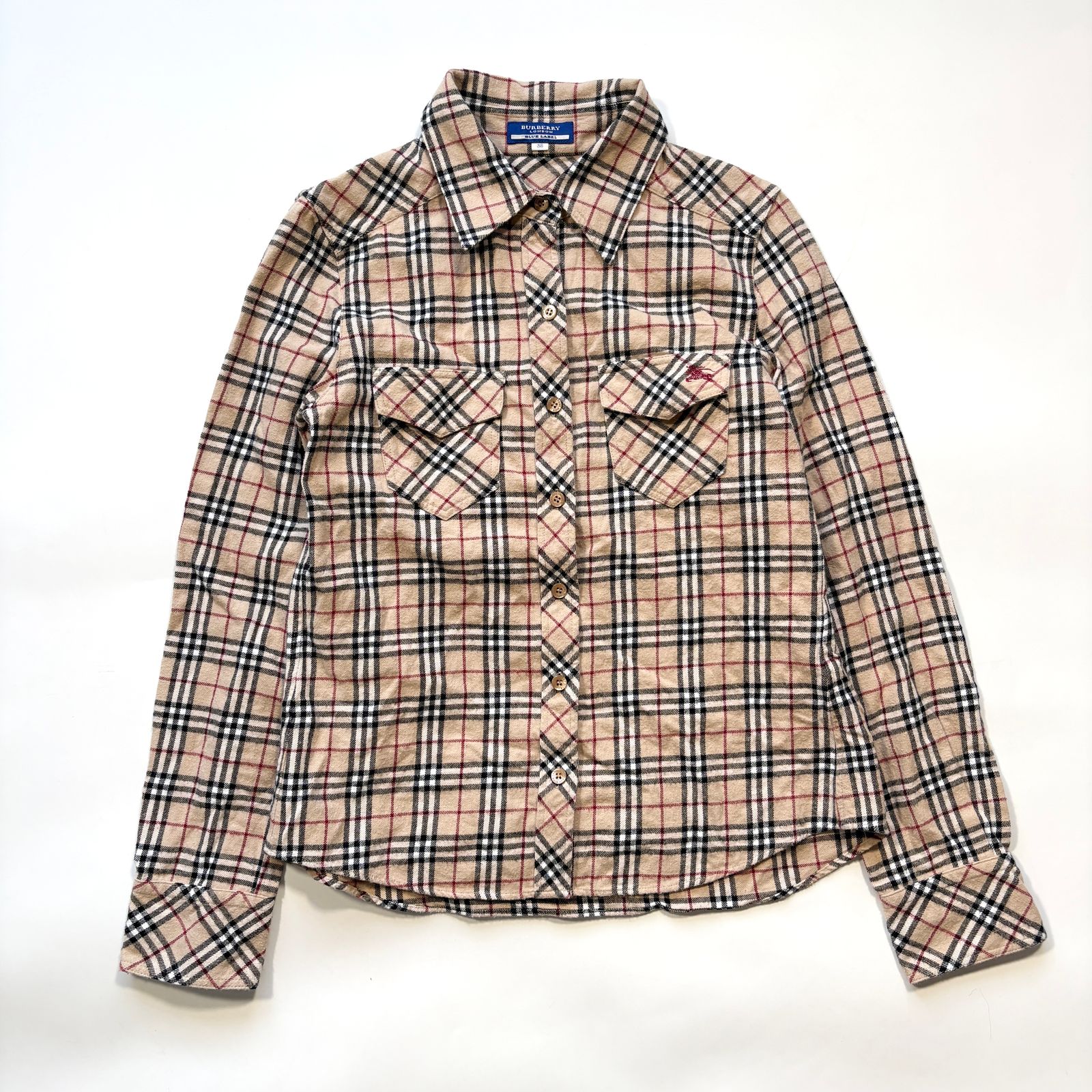 バーバリー ブルーレーベル BURBERRY ノバチェック ダッフルコート