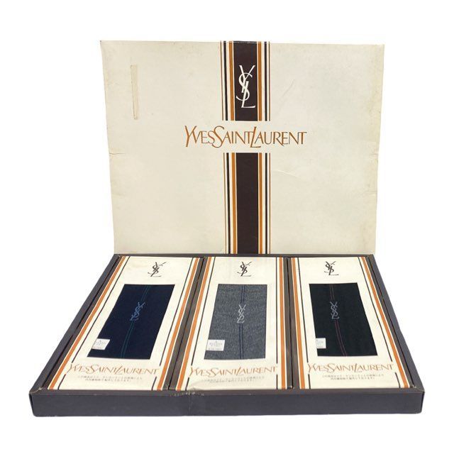 未使用 保管品 イヴサンローラン Yves Saint Laurent 靴下 3足セット