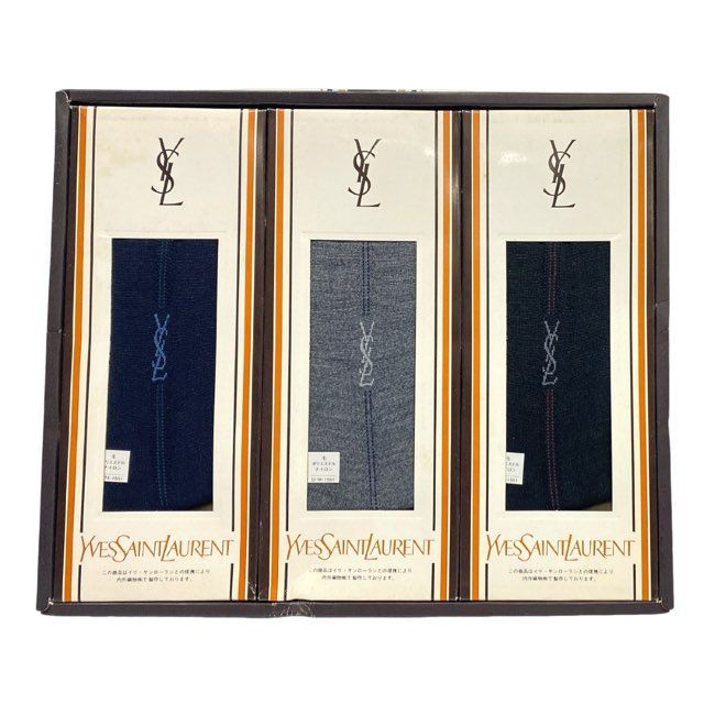 未使用 保管品 イヴサンローラン Yves Saint Laurent 靴下 3足セット