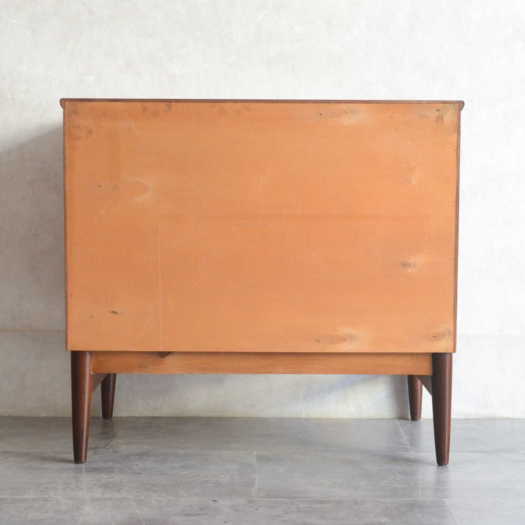 デンマーク 北欧ヴィンテージ チーク 3段 チェスト 鍵付 北欧家具 洋