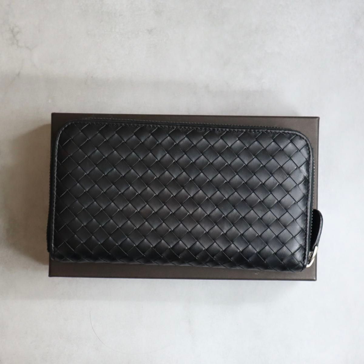 美品】 BOTTEGA VENETA ボッテガヴェネタ / イントレチャートジップ