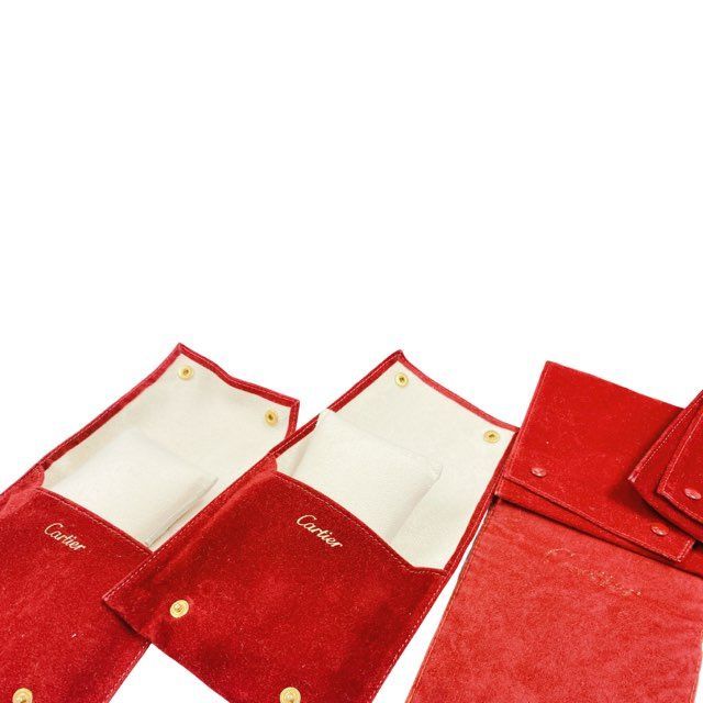 カルティエ 時計用 ケース アクセサリー用 箱 保存袋 レッド グレー