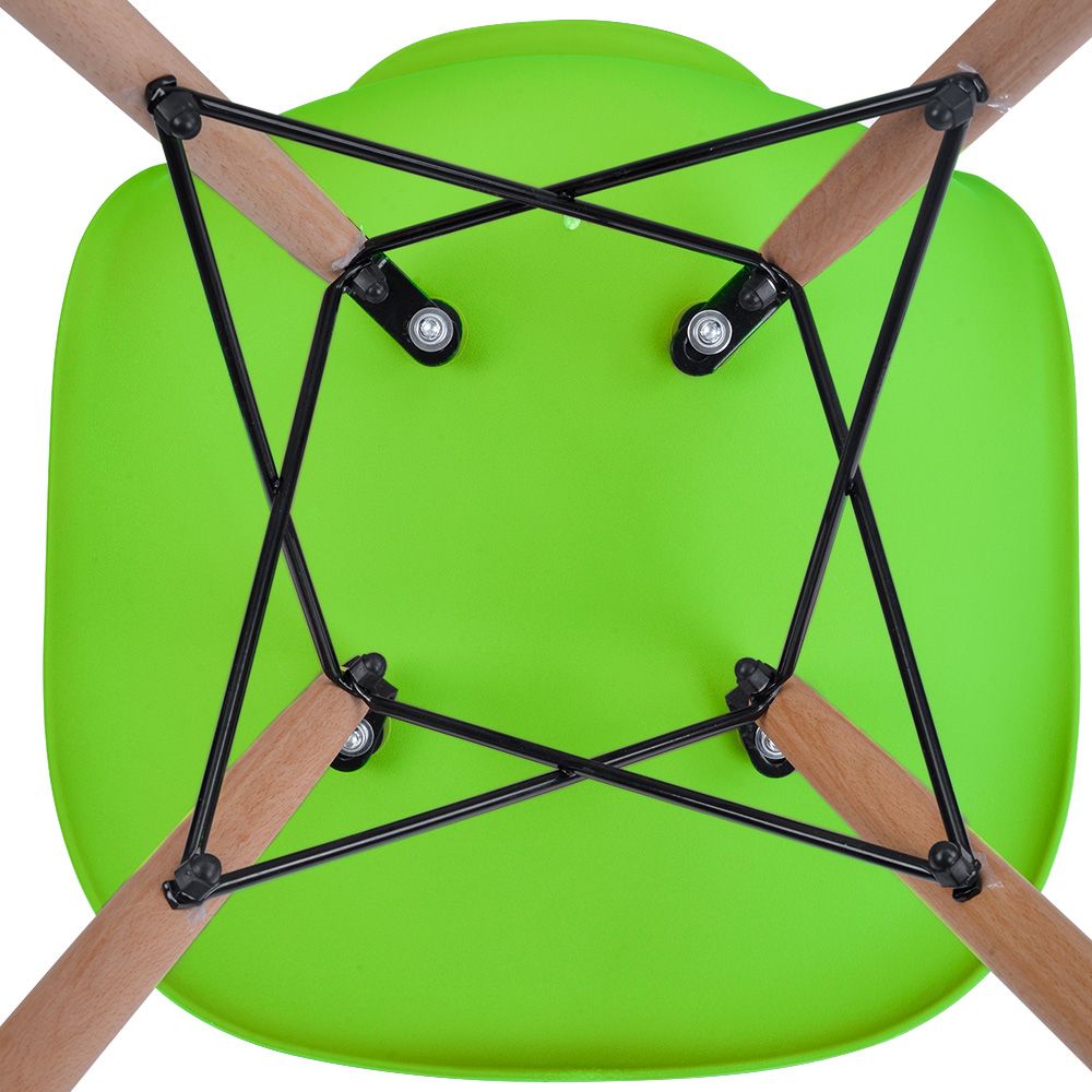 グリーン座面＆ナチュラル脚】イームズチェア リプロダクト ダイニング