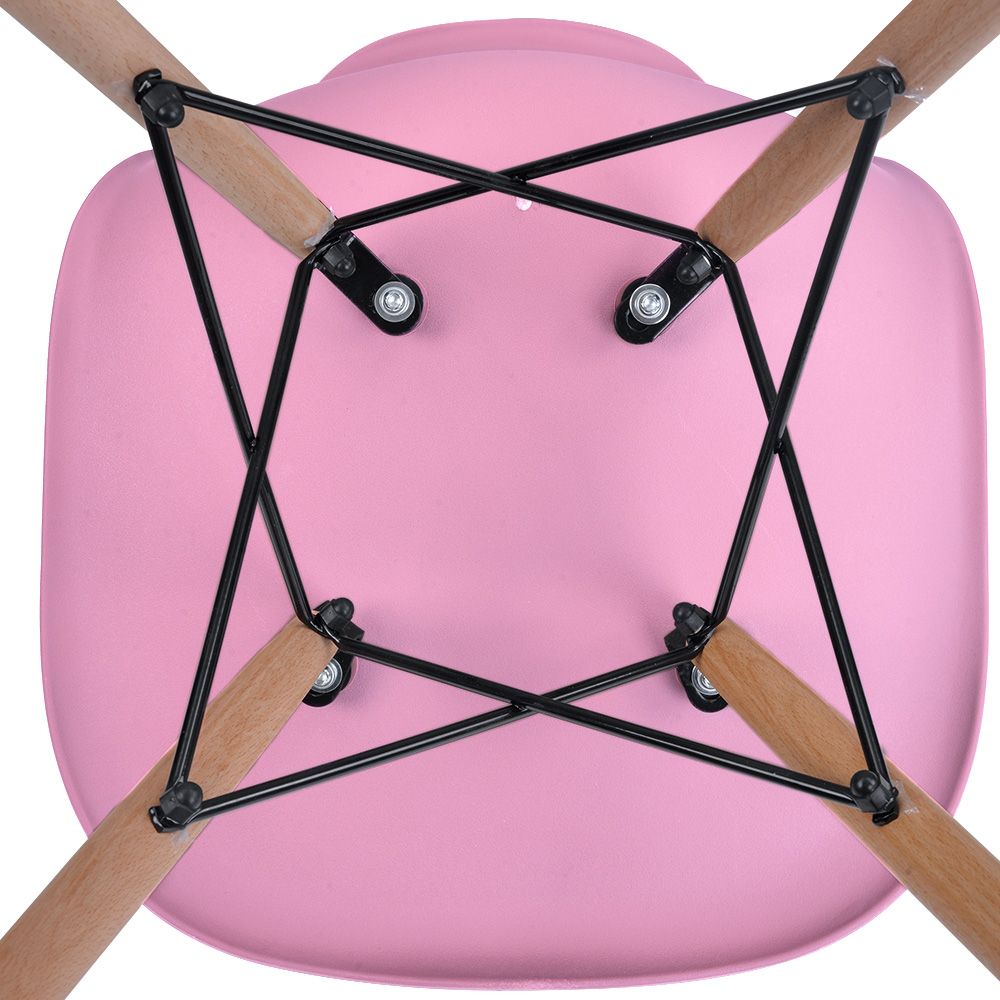 1/14再入荷予定」 【ピンク座面＆ブラウン脚】イームズチェア リ