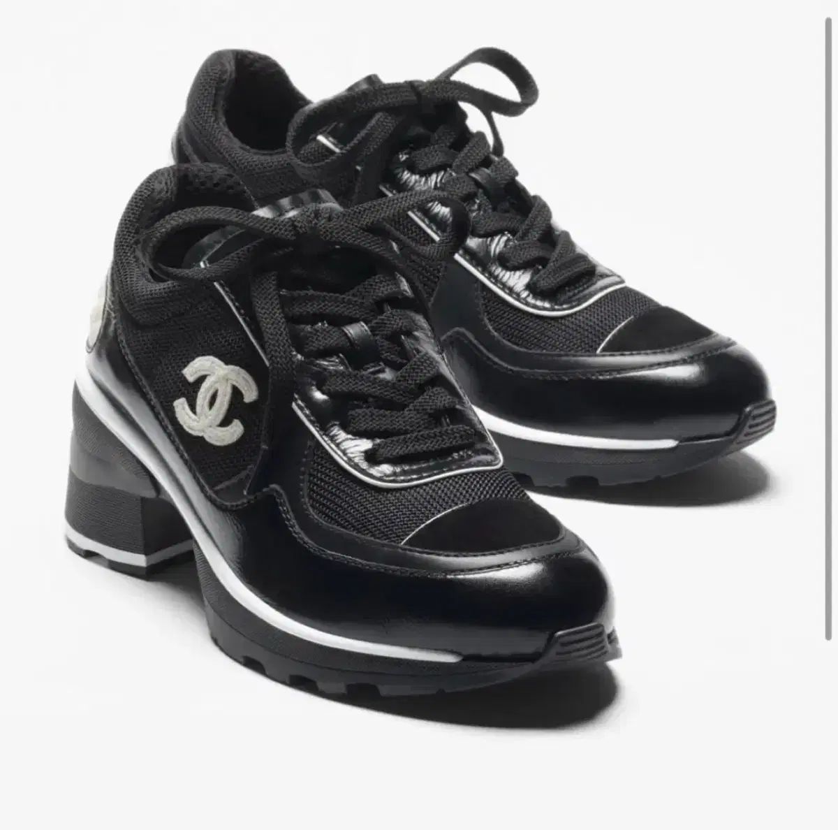 新品未開封) CHANEL シャネル 新作 スニーカー ブラック 39 (G46871