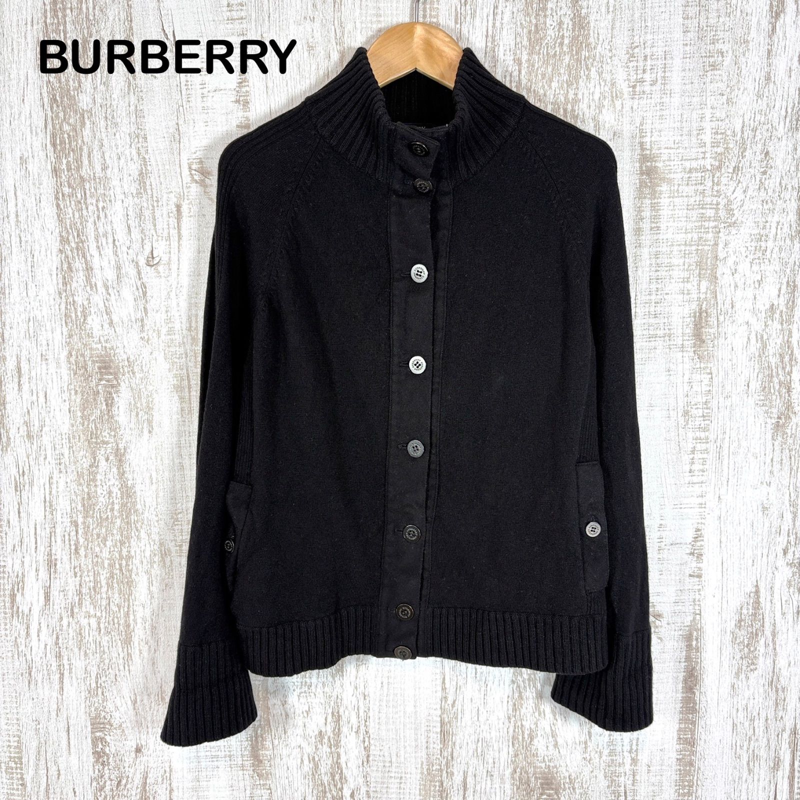 BURBERRY LONDON バーバリーロンドン リブハイネック ウールニット 