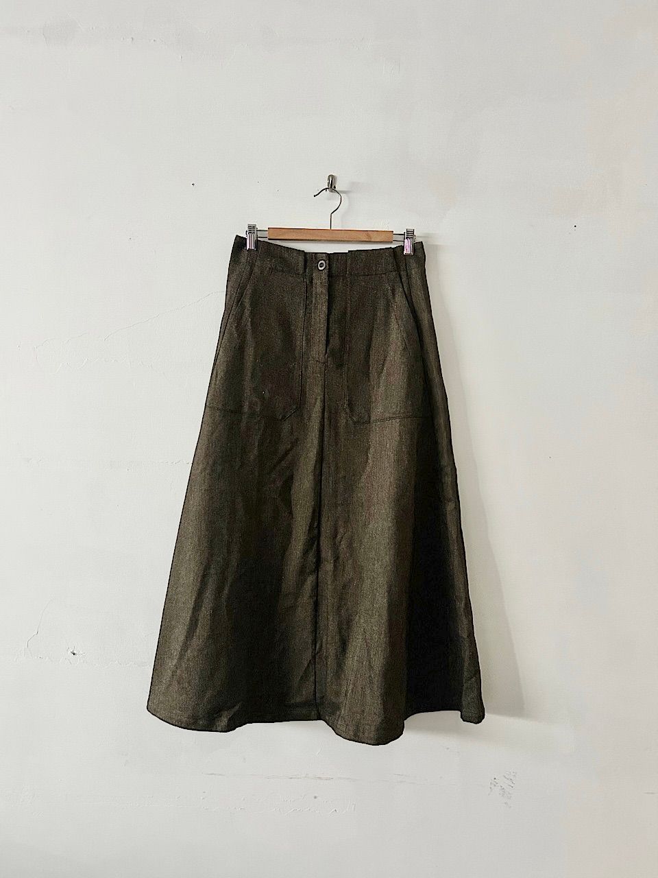 【美品】transit par-such　GONNA リネン　ウール　スカート 美品】transit par-such GONNA リネン ウール コットン スカート