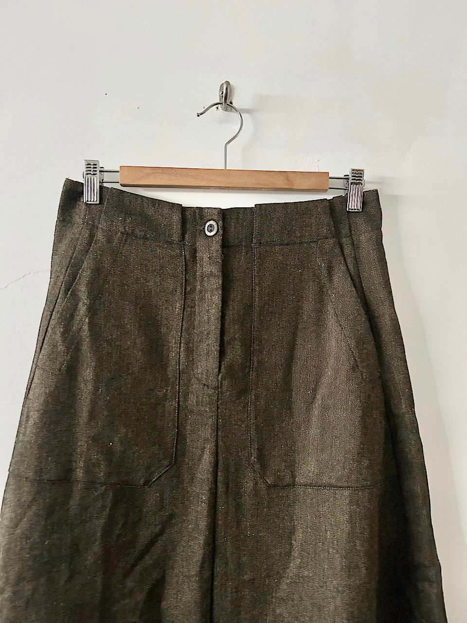 【美品】transit par-such　GONNA リネン　ウール　スカート 美品】transit par-such GONNA リネン ウール コットン スカート