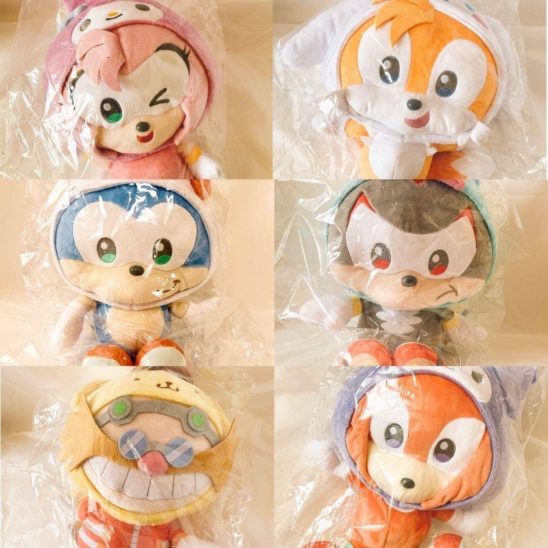 ソニック×サンリオ SONIC＆FRIENDS SanrioぬいぐるみM 全6種 SONIC & FRIENDS』と『サンリオキャラクターズ』のコラボ商品発売