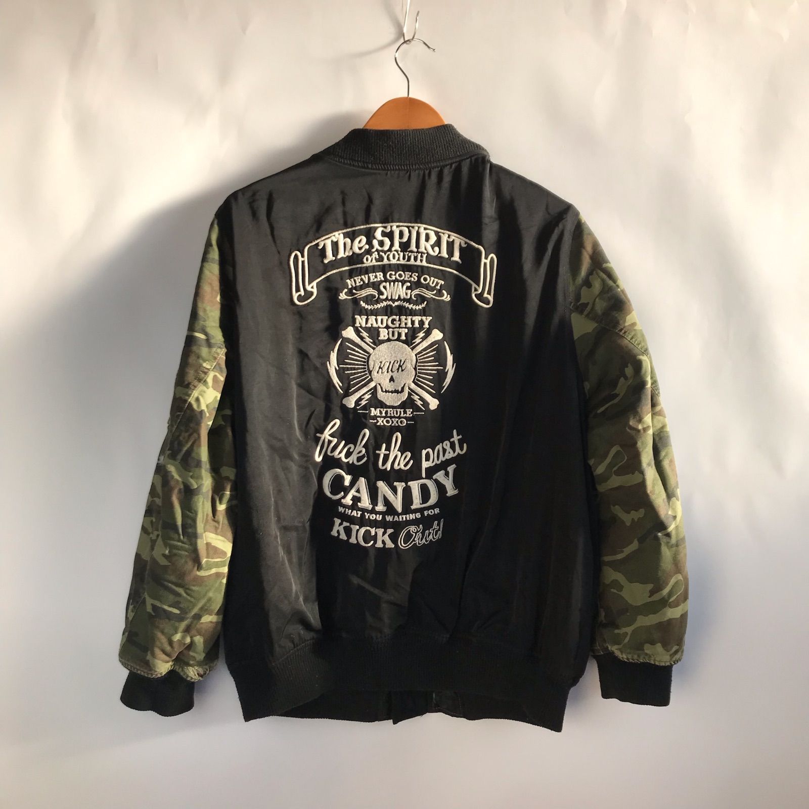 CANDY STRIPPER MA-1ジャケット M ブラック×迷彩 3102202601080062