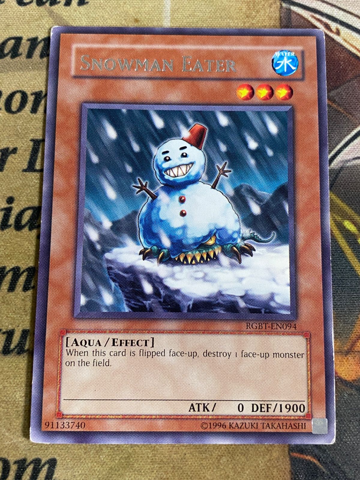 遊戯王 スノーマンイーター 英語 字レア 1103 ゲートボール - メルカリ