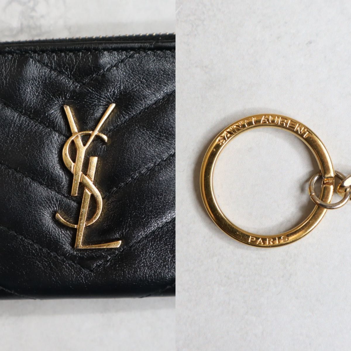 【美品/希少】 SAINT LAURENT / カサンドラマトラッセキーケース 美品】 YSL SAINT LAURENT サンローラン / カサンドラマトラッセコイン