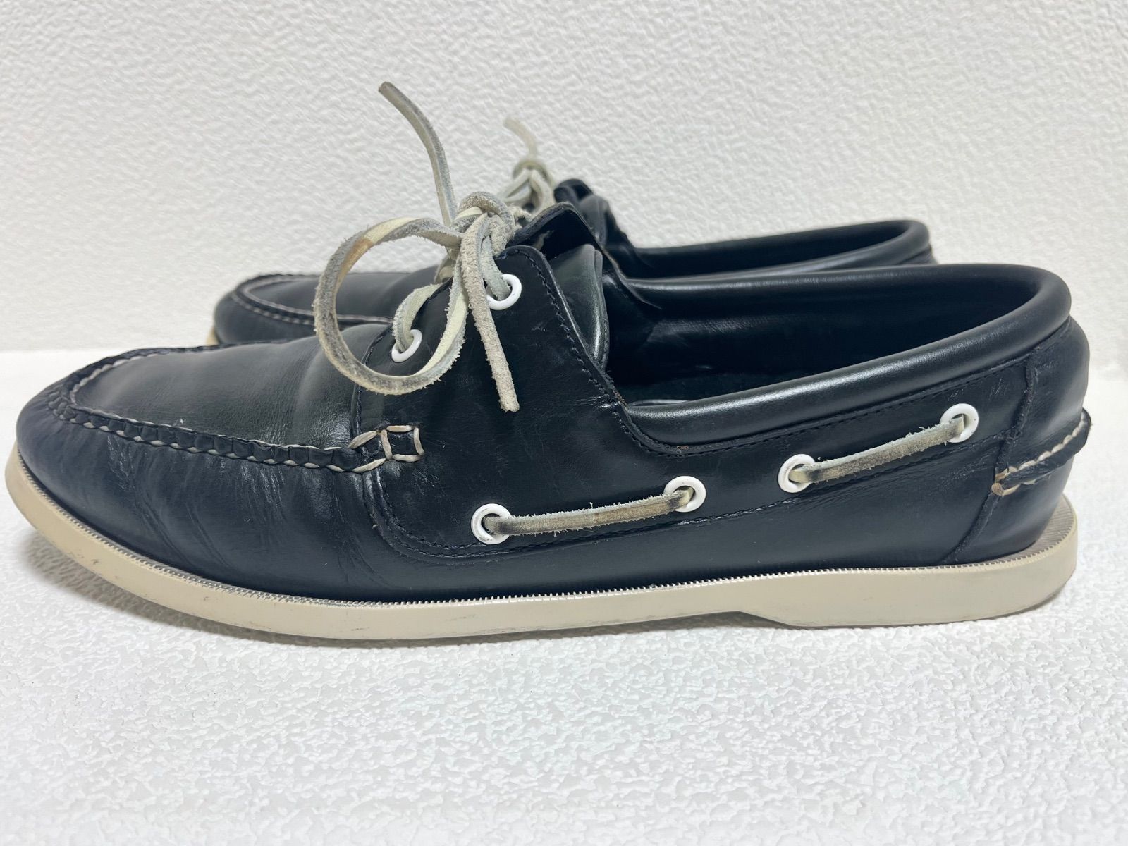 デッキシューズ モカシン 本革 革 男性用 PACIFIC本革 希少 ブルックス