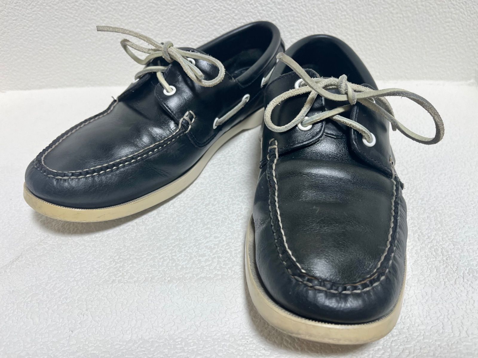 デッキシューズ モカシン 本革 革 男性用 PACIFIC本革 希少 ブルックス