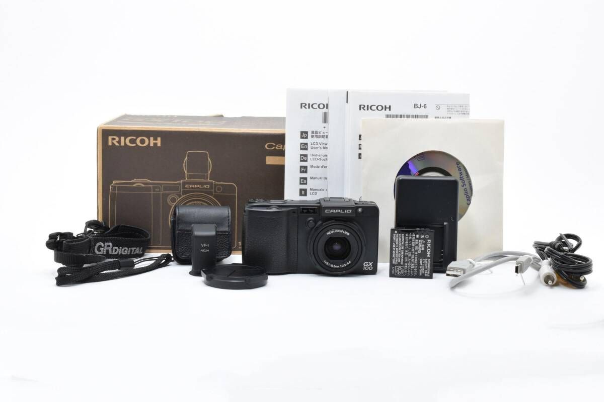 ☆美品☆リコー RICOH GX100 VF-1 元箱付き ショット数5258回☆ W0112