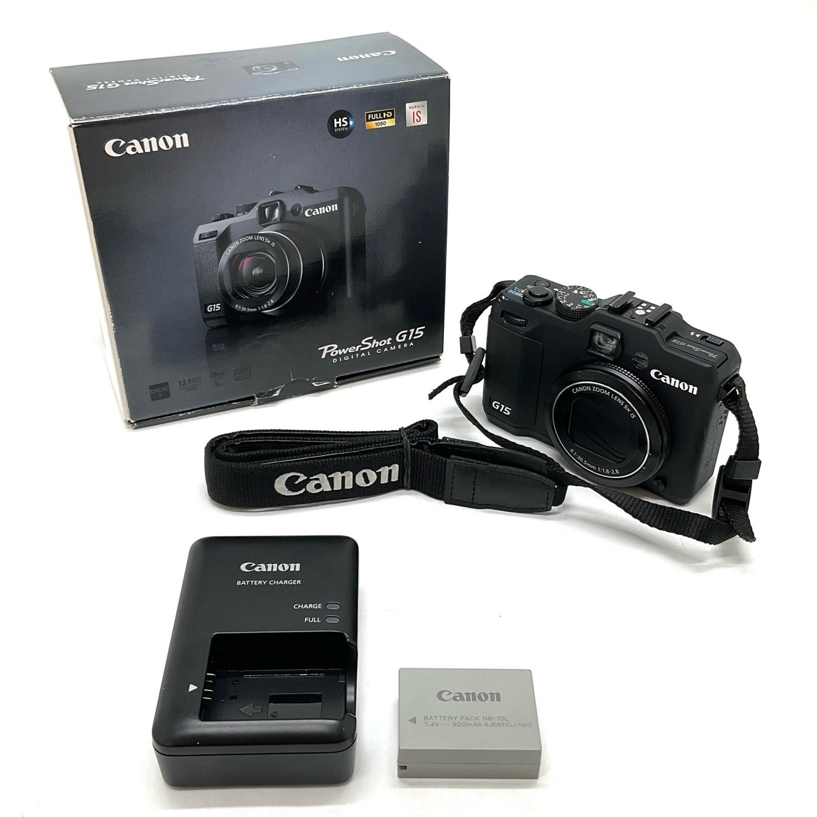 Canon コンパクトデジタルカメラ PowerShot G15 ブラック 動作確認済