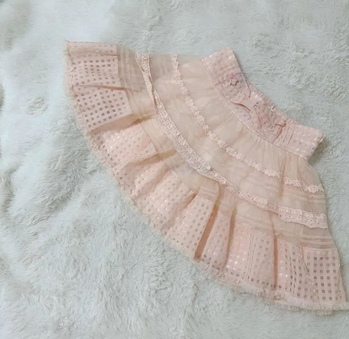 希少✨️LIZLISA 姫 チェックフリルスカート ピンク ふわふわ 平成 ギャル 激レア 当時物】LIZ LISA TRALALA 姫ギャル 平成ギャル スカパン 赤