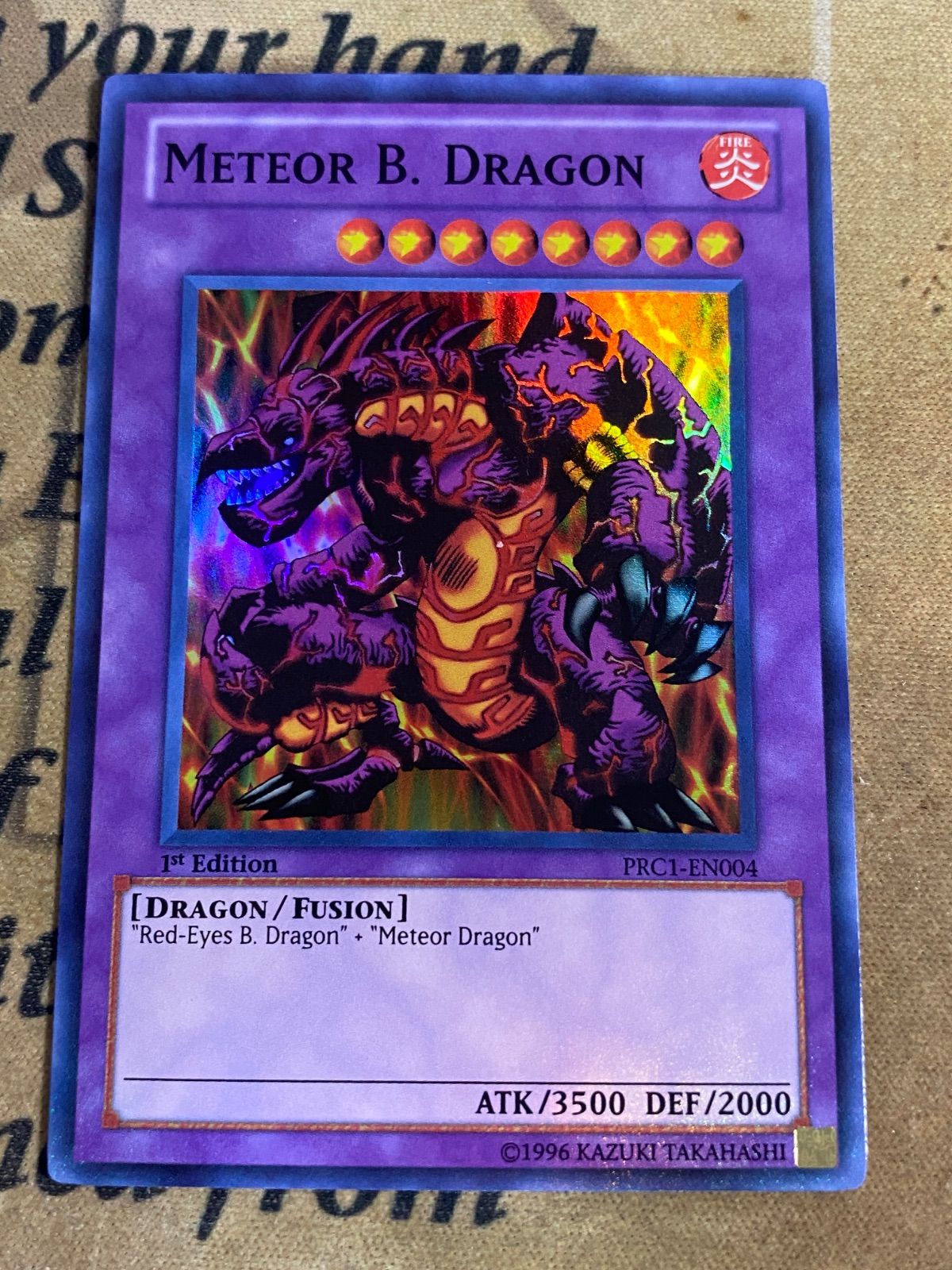 遊戯王 メテオブラックドラゴン 英語版 1st スーパーレア - メルカリ