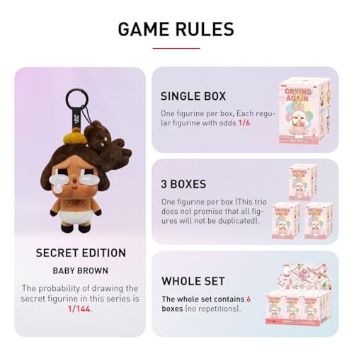 POP MART CRYBABY Crying Again シリーズ フェイスぬいぐるみ【1ピース
