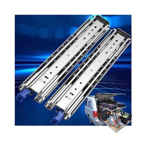 株 TOP STAR スライドレール 重量用 サイズ300 mm 1500 DIY車引き出しスライド 幅76? 幅53? ロック付き ロックなし 最大耐荷重90? スライド950ｍｍ?1900ｍｍ 重量用53ｍｍロック付き m