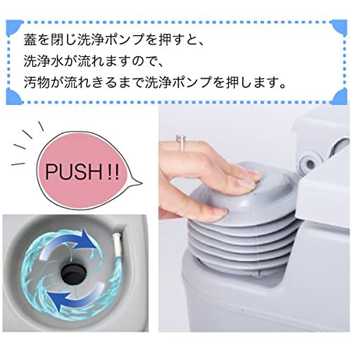ポータブルトイレ 介護用 防災用 キャンピングカー用 Amazon.co.jp