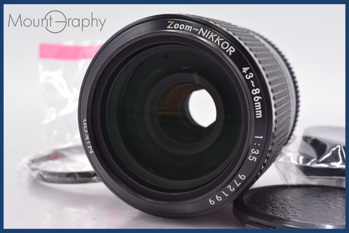 ニコン Nikon Zoom-NIKKOR 43-86mm F3.5 Ai 前後キャップ&レンズ