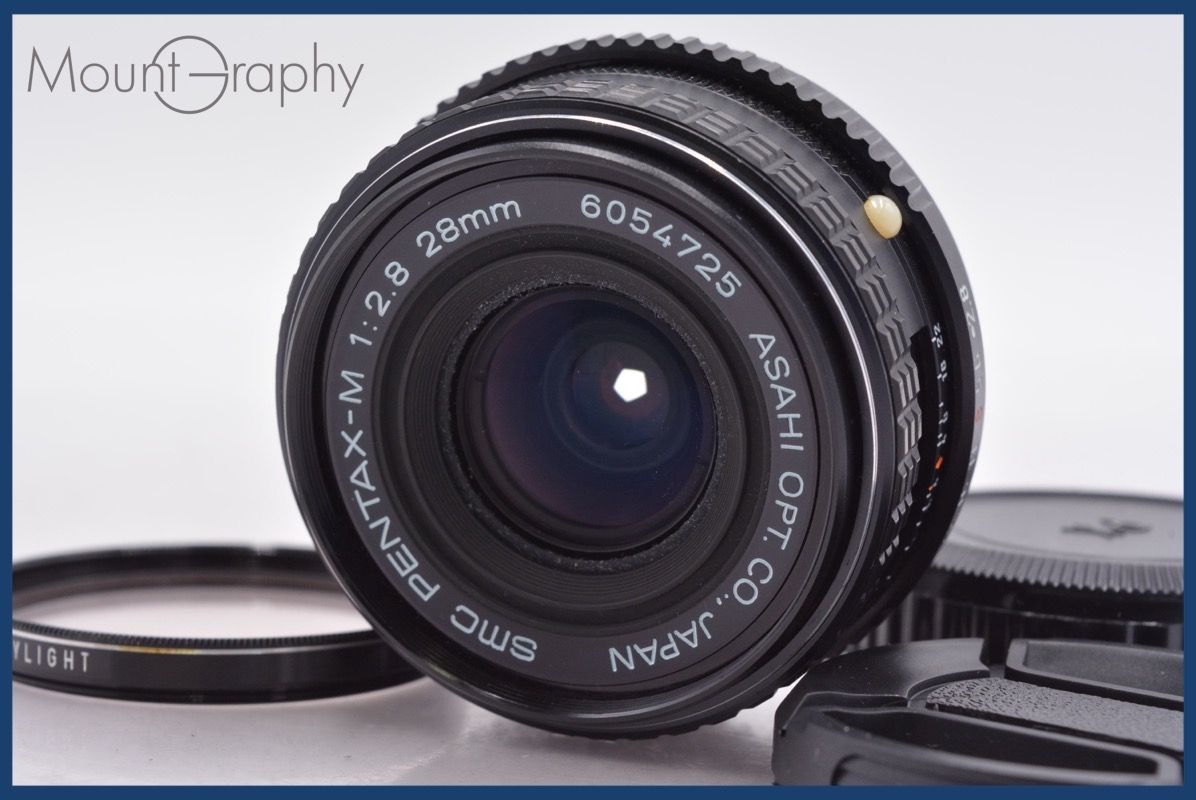 ペンタックス PENTAX SMC PENTAX-M 28mm F2.8 前後キャップ&レンズ