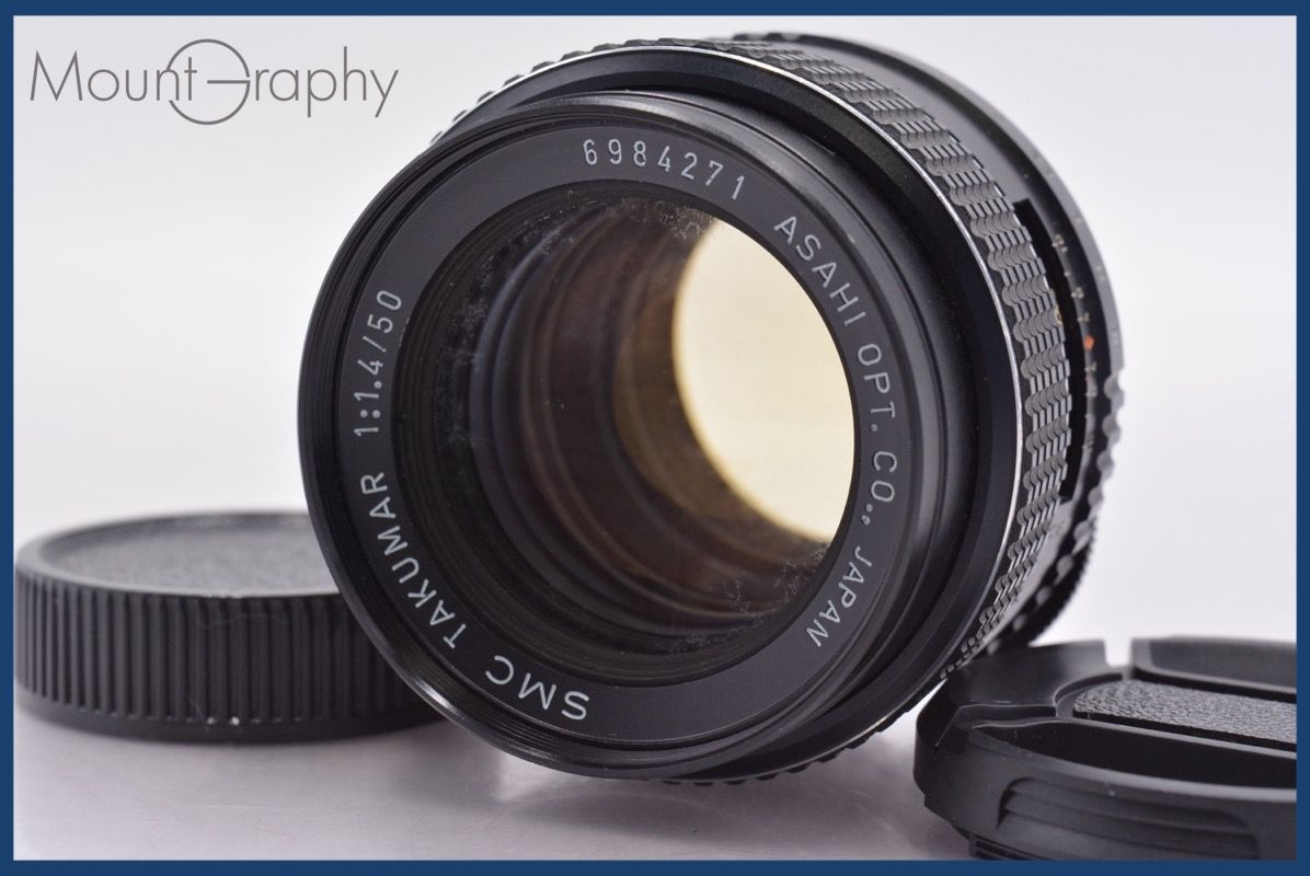 【美品】動作◎ ペンタックス SMC Takumar 50mm F1.4 487 ☆特別特価☆ ペンタックス PENTAX SMC TAKUMAR 50mm F1.4 前後