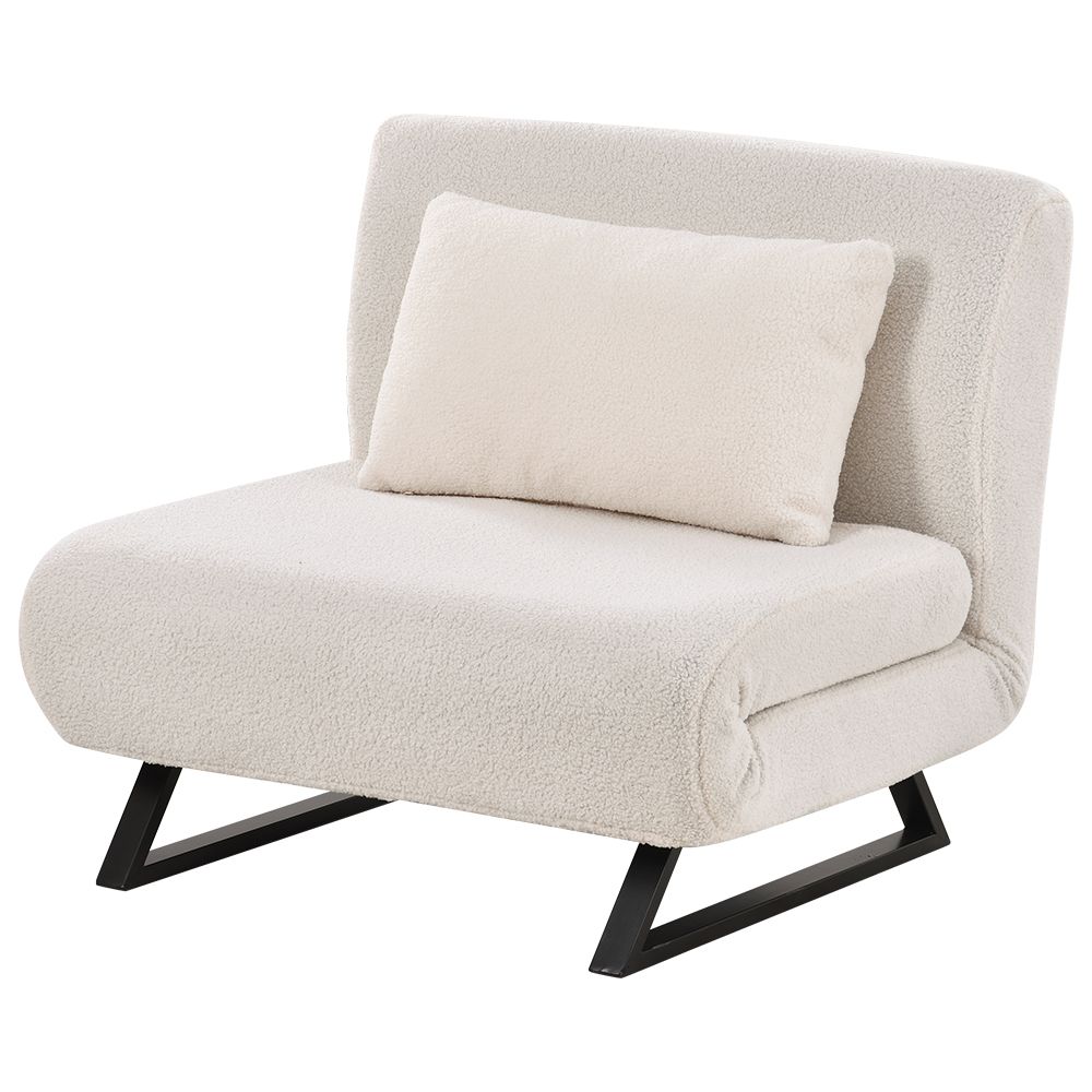 ソファベッド 折りたたみ 3WAY ふわふわ生地 カウチソファー 肘付き