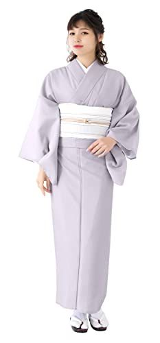 KYOETSU キョウエツ 着物 洗える 袷 色無地 ちりめん生地 レディース 彡 5 eaf 29 c 2