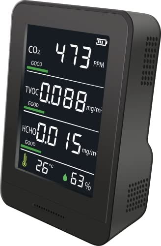 安心日本製 OMNI オムニ 日本製多機能型CO 2濃度測定器 アラーム機能付き CO 2濃度計 温度 湿度 充電式 卓上型e