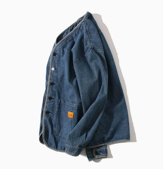 デニムジャケットカバーオール男前メンズおしゃれフィッシィングシャツ