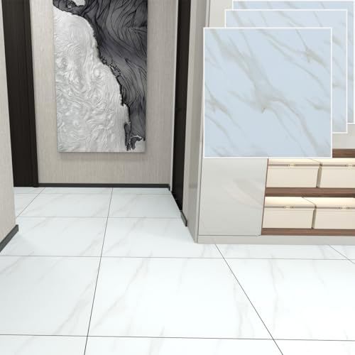 フロアタイル 大理石 フローリングタイル 入約6畳分 貼るだけ 接着剤不要 置くだけ 粘着シート クッションフロア 床シート 店舗タイルDIY 防水 防汚 耐久性強 土足OK 45 7 cm 厚さ1 5 mm 大理石調タイプ1 UXP m