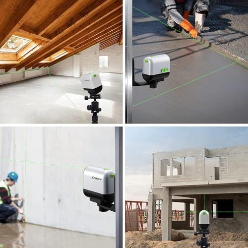  レーザー墨出し器 レーザークラスII 360°回転 な水平および垂直ポイント 2つのレーザー出射口 磁気サポート パルス機能 USB充電 充電式電池 IP 54 プレゼント グリーン 彡 3 fe 42 cc 5 その他 キッチン 食器