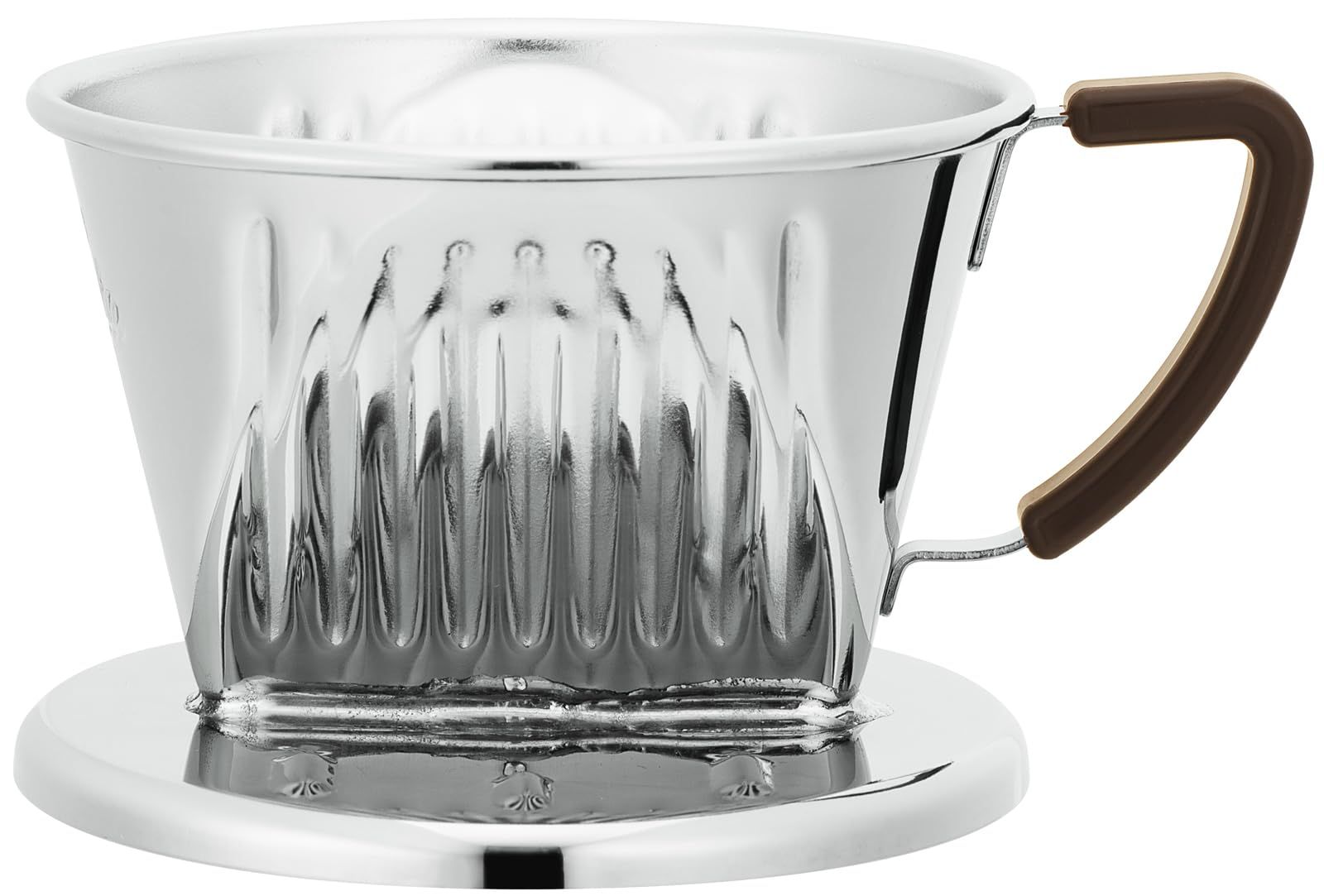 カリタ Kalita ステンレス製 でお湯が冷めにくい コーヒー ドリッパー 1 2人用 SS 101 日本製 ドリップ 器具 一人用 二人用 1杯用 2杯用 おしゃれ キャンプ アウトドア アンティ 101ドリッパー