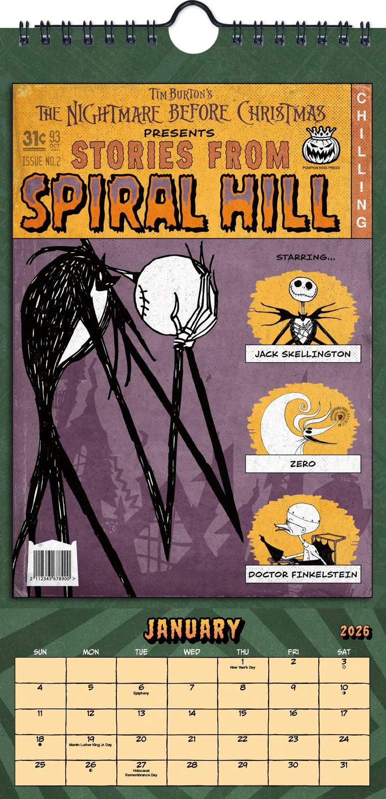 ナイトメアー・ビフォア・クリスマスカレンダー 2026 - デラックス2026