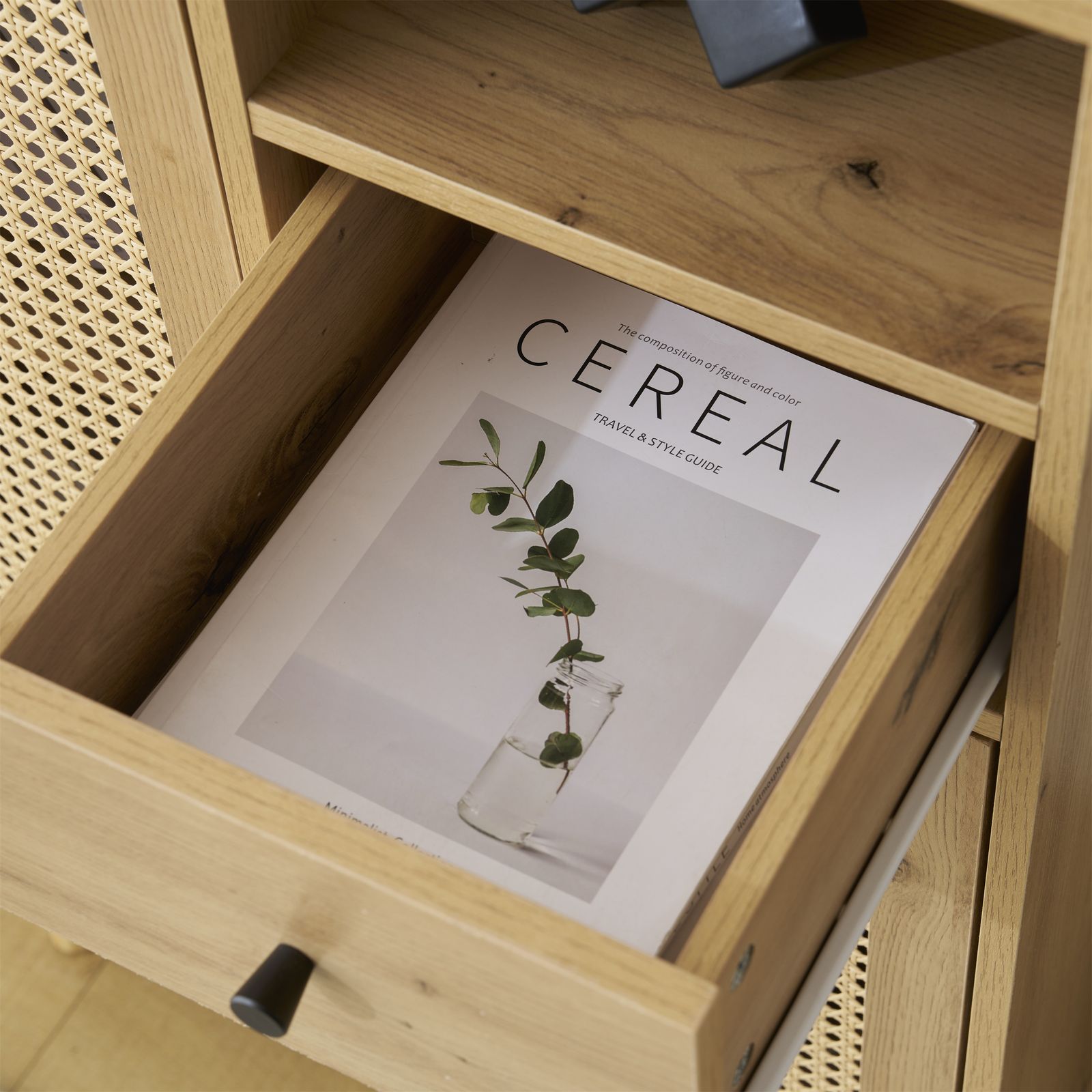 数量限定セール」 キャビネット サイドボード チェストラタン調 ラタン