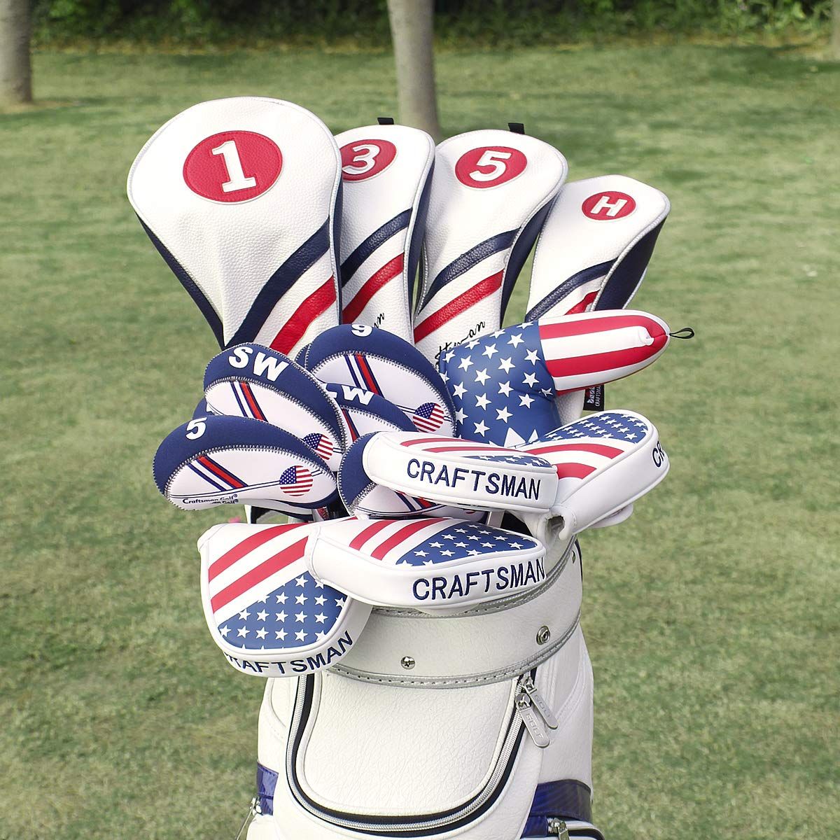 CRAFTSMAN（クラフトマン）ゴルフウッドカバー ヘッドカバー クラブ