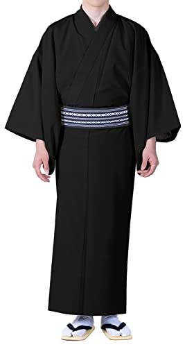 KYOETSU キョウエツ 着物 洗える 袷着物 無地 紬 和服 メンズ 彡 74756 dab