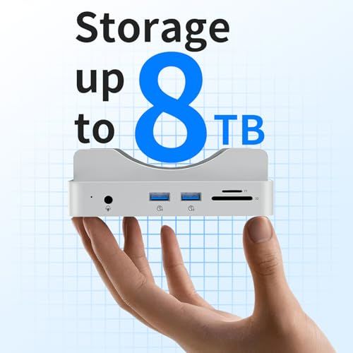 Phixero Mac Mini M4 ハブ & スタンド NVMe SSD エンクロージャー搭載