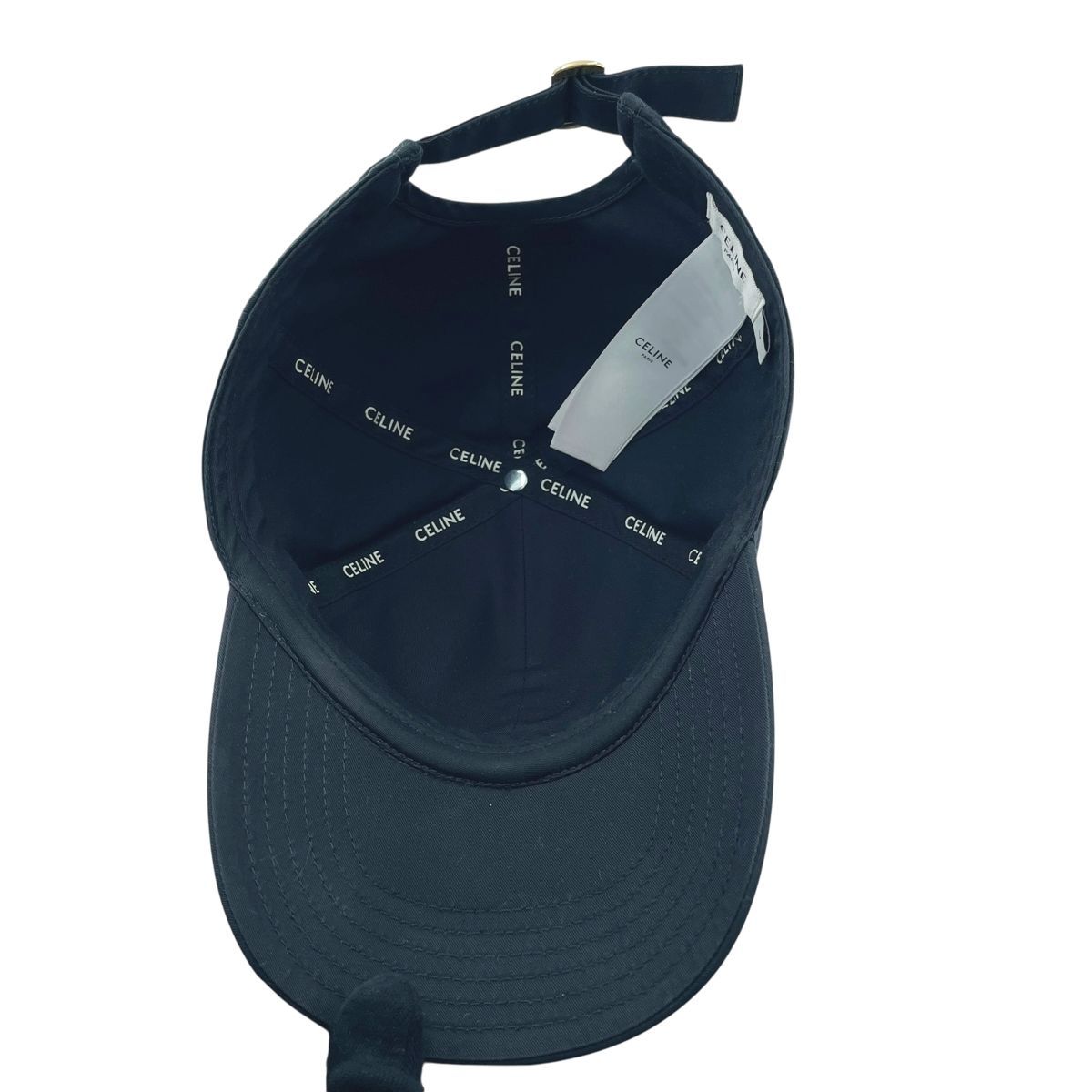 中古】CELINE セリーヌ トリオンフ ベースボールキャップ / コットン