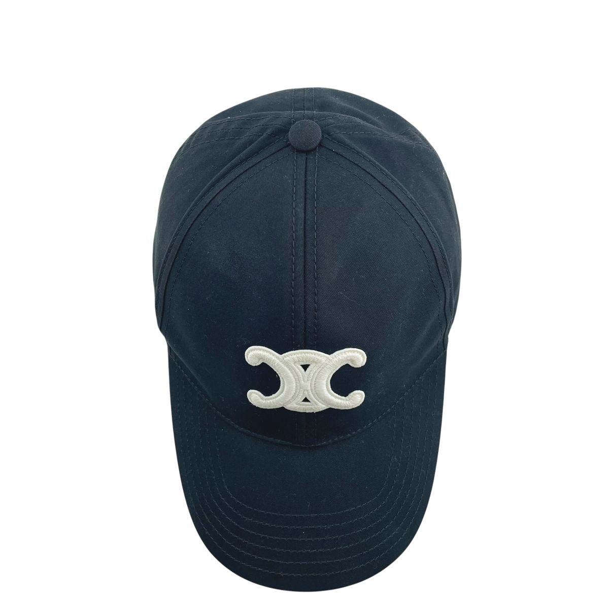 中古】CELINE セリーヌ トリオンフ ベースボールキャップ / コットン